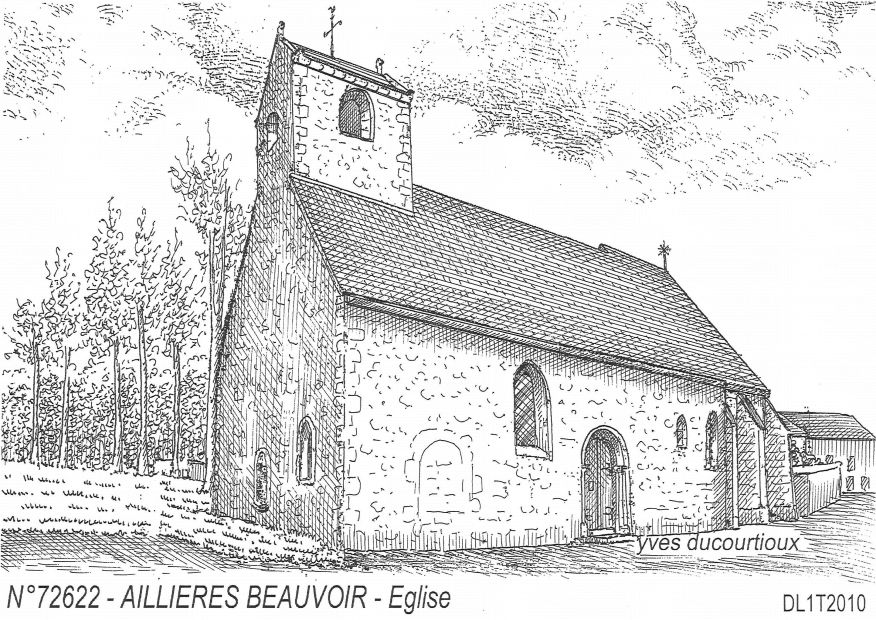 N 72622 - AILLIERES BEAUVOIR - église